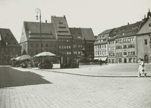 Obermarkt mit Ratskeller und Lißkirchnerhaus, Blick nach Norden