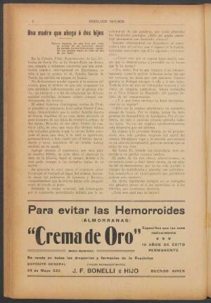 Una madre que ahoga á dos hijos