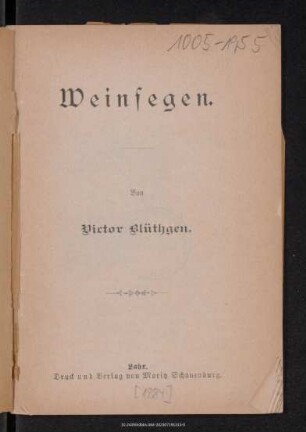 Weinsegen