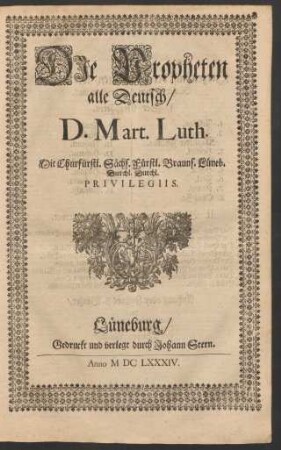 Die Propheten alle Deutsch