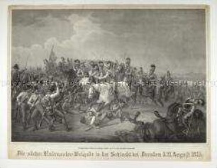 Die sächsische Kürassierbrigade in der Schlacht bei Dresden am 27. August 1813