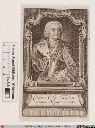 Bildnis Carl Gustaf Tessin (1714 Graf)