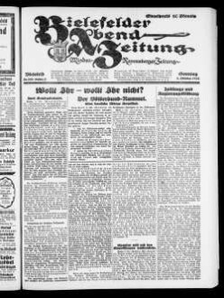 Bielefelder Abend-Zeitung. 1923-1924