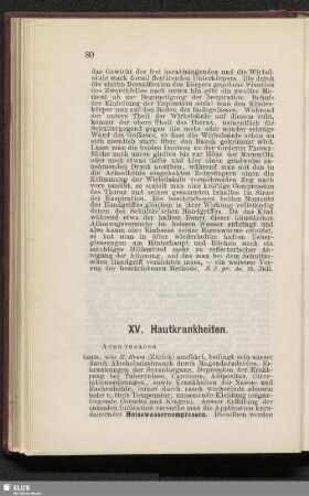 XV. Hautkrankheiten