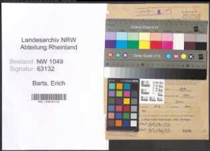 Entnazifizierung Erich Barts , geb. 10.08.1910 (Vermessungsinspektor)
