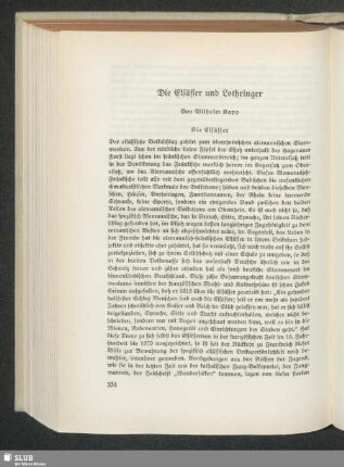 Die Elsässer und Lothringer