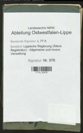 Das Gefängnis des Amtes Blomberg