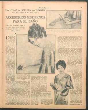 Accesorios modernos para el baño : Una clase de belleza por semana