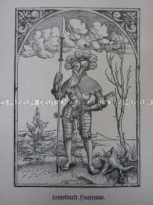 Kriegerdarstellung, Hauptmann der Landsknechte, 1545/1559.