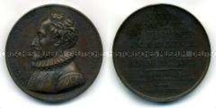 Series numismatica universalis virorum illustrium, Medaille auf Michael Cervantes Saavedra