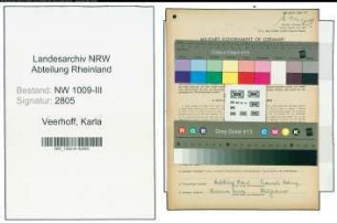 Entnazifizierung Karla Veerhoff , geb. 25.01.1902 ()