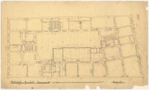 Wohnhaus mit Volkskaffeehaus Chausseestraße, Berlin: Grundriss EG 1:50