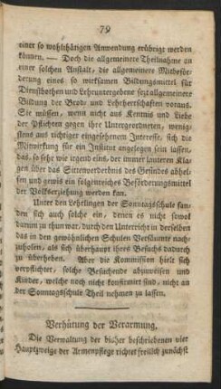 Verhütung der Verarmung