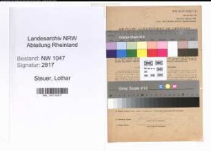 Entnazifizierung Lothar Steuer , geb. 31.12.1893 (Beamter)