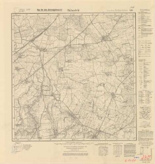 1488 (alte Nr.: 280) Mahnsfeld, Meßtischblatt (4cm - Karte)