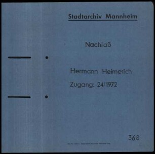 Einladungen im Kalenderjahr 1952