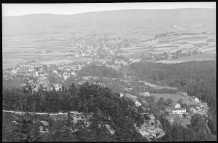 Oybin. Blick vom Ameisenberg auf Olbersdorf