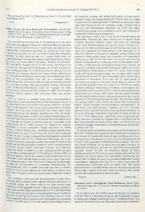 106-108 [Rezension] Lührmann, Dieter, Auslegung des Neuen Testaments