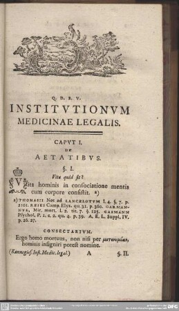 Caput I. De Aetatibus