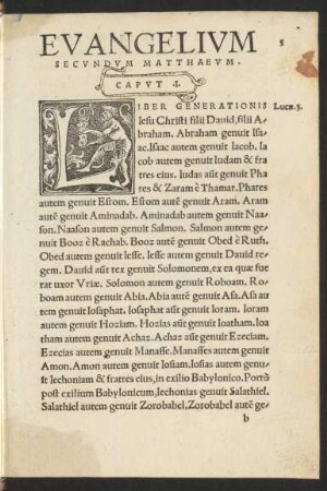 Evangelium Secundum Matthaeum.