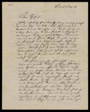 Brief an Richard, 01.12.1909, Lindi