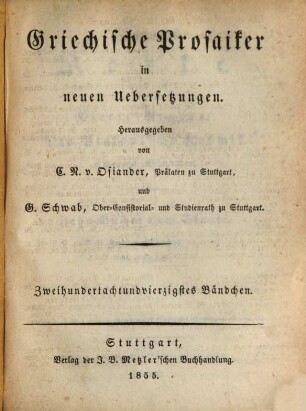 Platon's Werke, 4,2. Die Platonische Kosmik ; 2. Zehn Bücher vom Staate ; 2