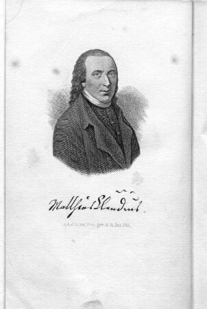 Matthias Claudius. geb. d. 15. Aug. 1740, gest. d. 21. Jan. 1815.