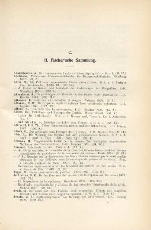 C. H. Fischer'sche Sammlung