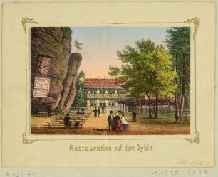 Die Restauration (Gasthaus) auf dem Oybin im Zittauer Gebirge