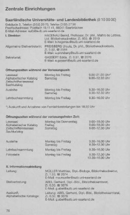 Saarländische Universitäts- und Landesbibliothek