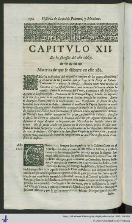 Capitulo XII. De los sucessos del año 1667.