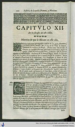 Capitulo XII. De los sucessos del año 1667.