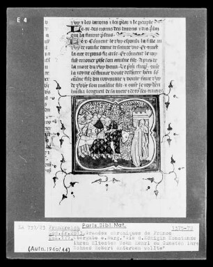 Grandes Chroniques de France — Übergabe einer Burg, Folio fol. 177