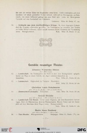 Gemälde neuzeitiger Meister (Nr. 82-127)