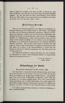 19-61, Verhandlungen der Synode