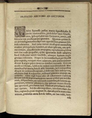 Præfatio Auctoris Ad Lectorem.