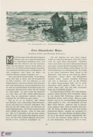 1: Zwei Düsseldorfer Maler (Andreas Dirks und Wilhelm Schreuer)