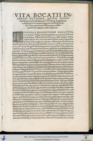 Vita Bocatii incerto authore…
