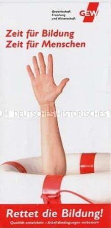 Informationsschrift der GEW zur Aktion "Rettet die Bildung"