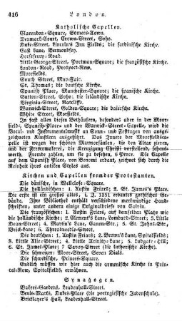 Kirchen und Capellen fremder Protestanten