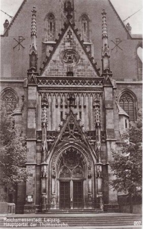 Reichsmessestadt Leipzig: Hauptportal der Thomaskirche