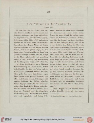 Herr Walther von der Vogelweide