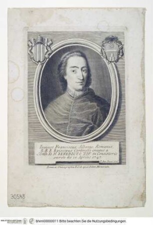 Portrait Kardinal Giovanni Francesco Albani - Porträt Ioannes Franciscus Albanus