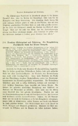§ 6. Preußens Wiedergeburt und Befreiung. Die Neugestaltung Deutschlands durch den Wiener Kongreß