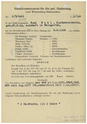 Buhl, Rosa