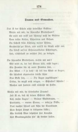 Traum und Erwachen