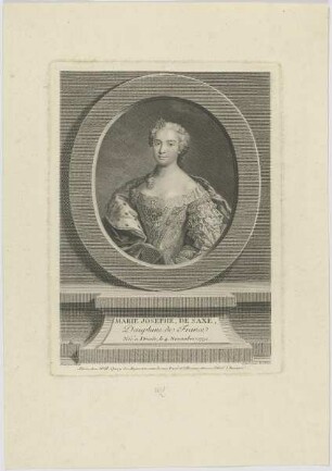 Bildnis der Marie Josephe de Saxe, Dauphine de France