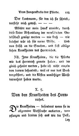 X. §. Von den Krankheiten des Hornviehes