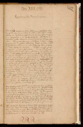 Das XIII. Cap.: Rotenburgische Merckwürdigkeiten