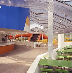 Lanz, Peter; München; Olympische Spiele 1972, Olympia Restaurant Süd - Innenansicht